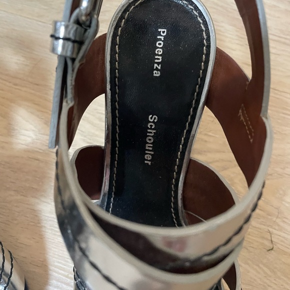 Spring fling 💐 Buy-
PROENZA SCHOULER Metallic Silver Sandals - Picture 8 of 8